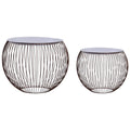vidaXL Couchtisch 2 Stk. Golden