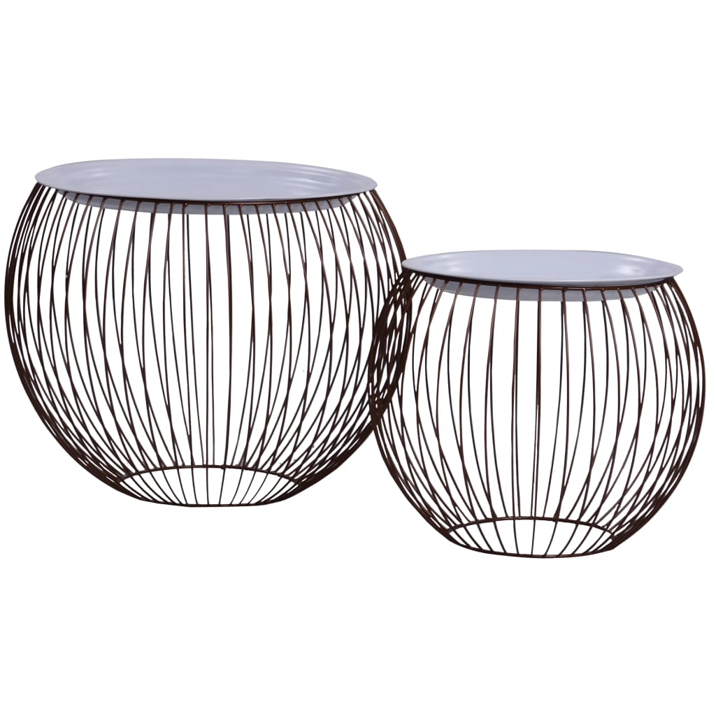 vidaXL Couchtisch 2 Stk. Golden