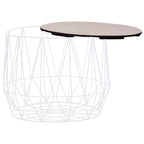 vidaXL Couchtische 2 Stk. Weiß