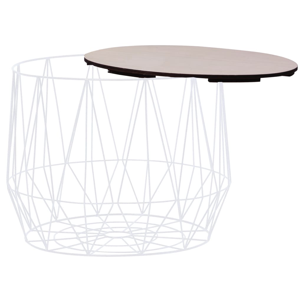 vidaXL Couchtische 2 Stk. Weiß