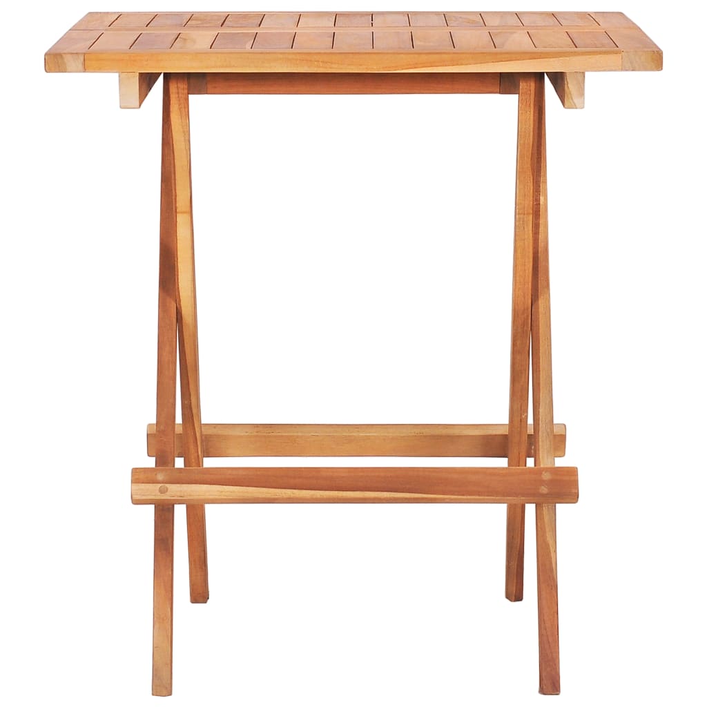 vidaXL 3-tlg. Bistro-Set Klappbar Teak Massivholz