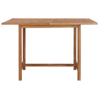 vidaXL Gartentisch 120x120x75 cm Teakholz Massiv