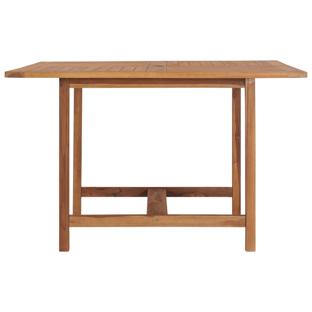 vidaXL Gartentisch 120x120x75 cm Teakholz Massiv