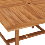 vidaXL Gartentisch 120x120x75 cm Teakholz Massiv