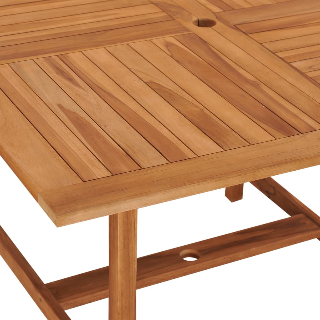 vidaXL Gartentisch 120x120x75 cm Teakholz Massiv