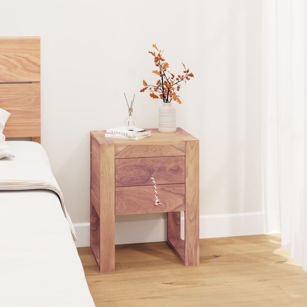 vidaXL Nachttisch 40 x 30 x 50 cm Teak Massivholz