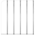 vidaXL Duschabtrennung 120x140 cm Hartglas Transparent