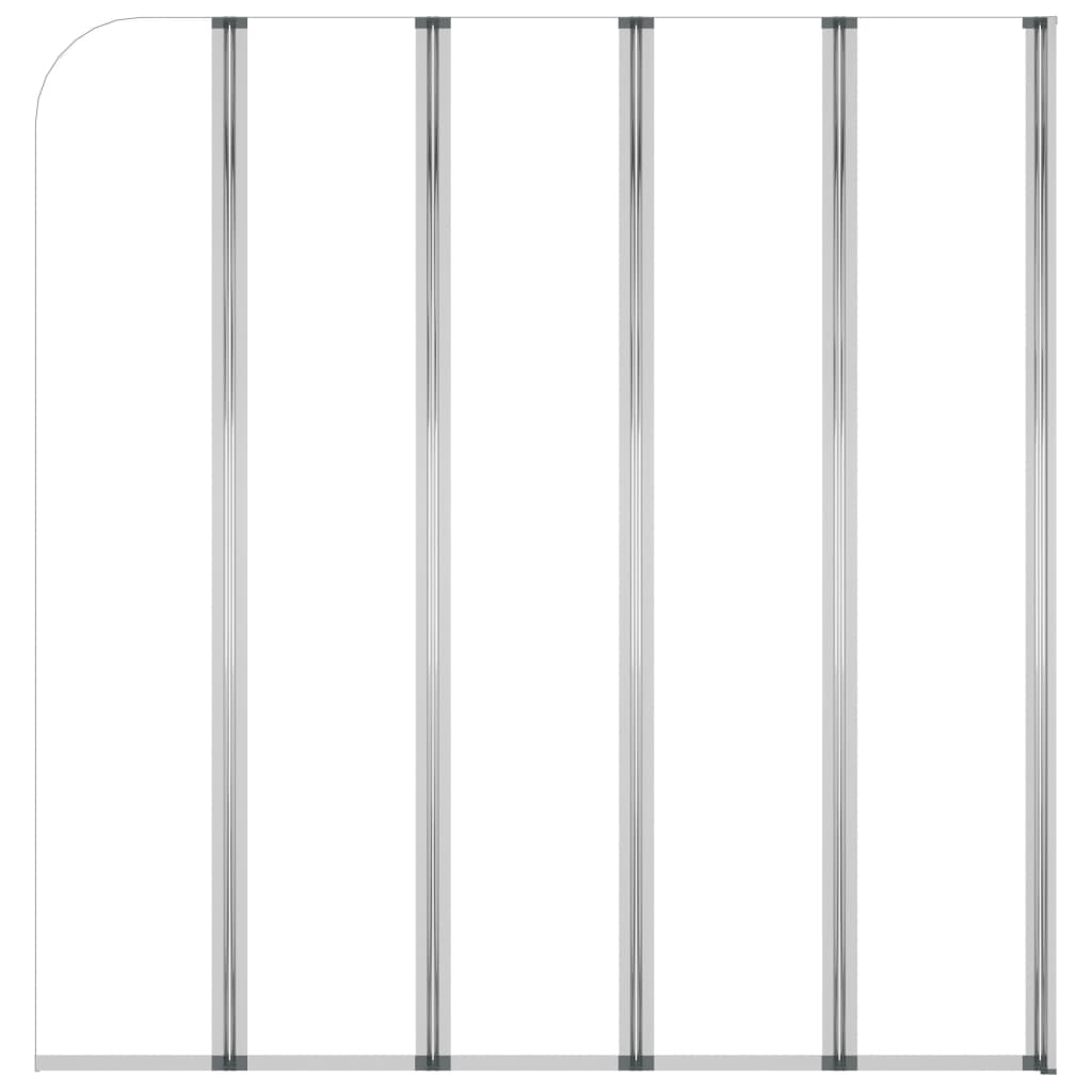 vidaXL Duschabtrennung 120x140 cm Hartglas Transparent
