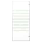vidaXL Duschabtrennung 120x140 cm Hartglas Streifen
