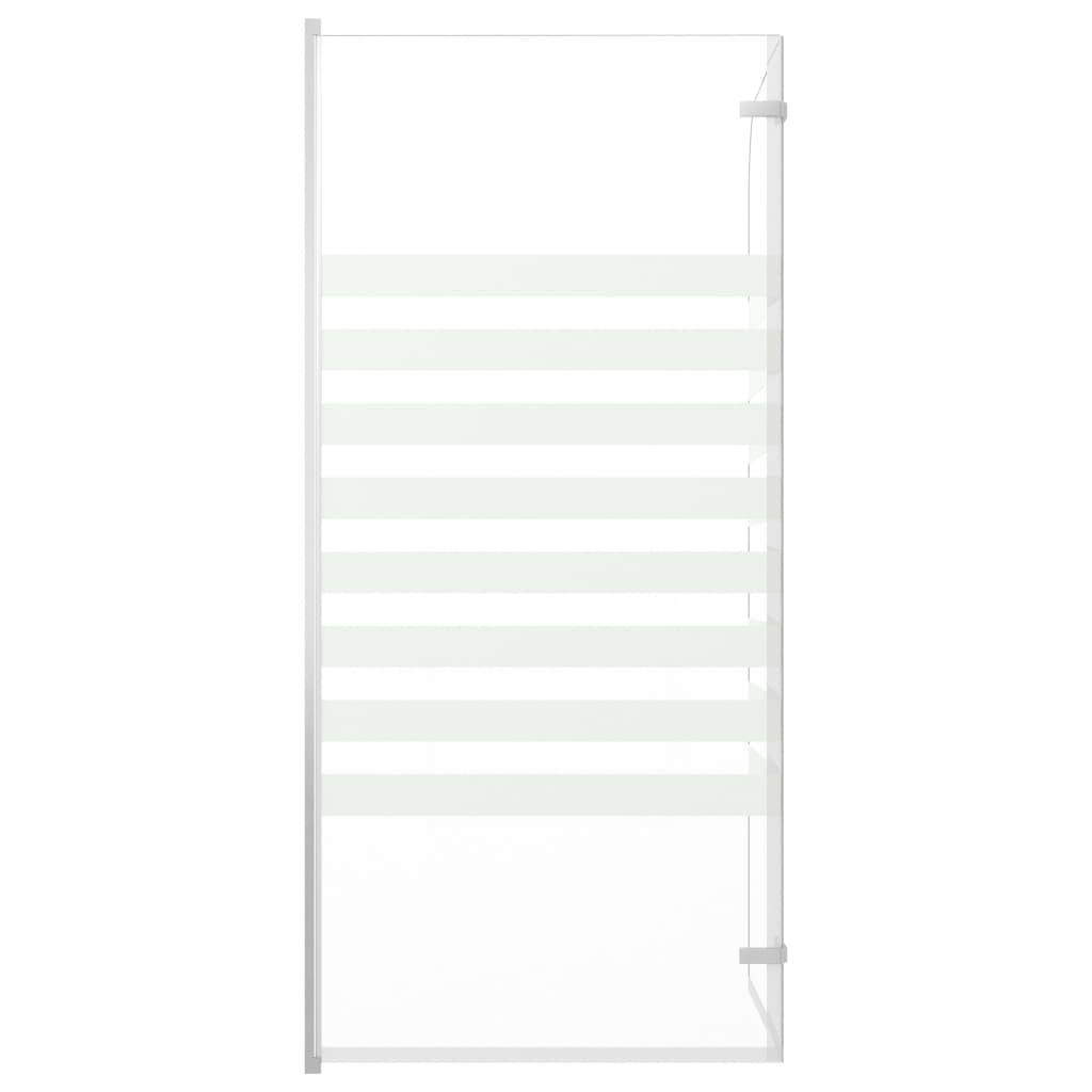 vidaXL Duschabtrennung 120x140 cm Hartglas Streifen