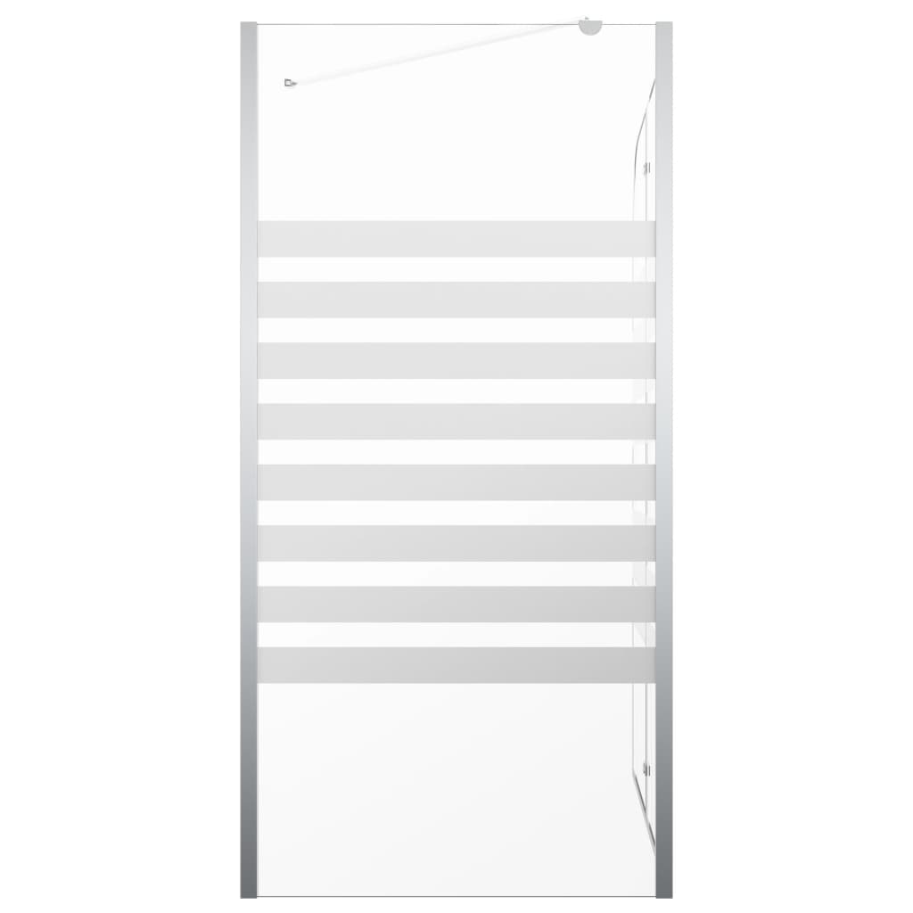 vidaXL Duschabtrennung 120x68x130 cm Hartglas Gestreift