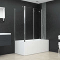 vidaXL Duschabtrennung 120x140 cm Hartglas Transparent