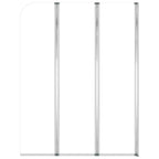 vidaXL Duschabtrennungen 2 Stk. 104x130 cm Hartglas Transparent