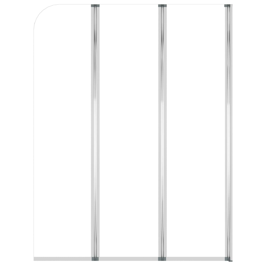 vidaXL Duschabtrennungen 2 Stk. 104x130 cm Hartglas Transparent