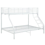 vidaXL Etagenbettgestell Weiß Metall 140x200 cm/90x200 cm