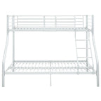 vidaXL Etagenbettgestell Weiß Metall 140x200 cm/90x200 cm