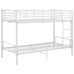 vidaXL Etagenbett Weiß Metall 90×200 cm