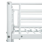 vidaXL Etagenbett Weiß Metall 90×200 cm