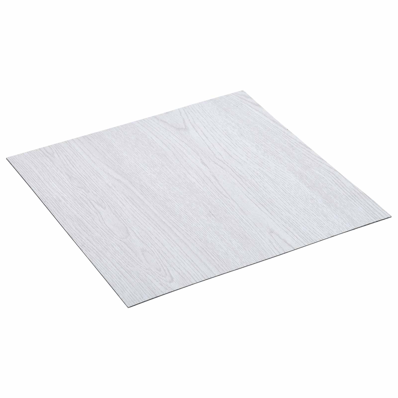 vidaXL Bodenplanken 5,11 m² 55 pcs PVC Weißes Holz