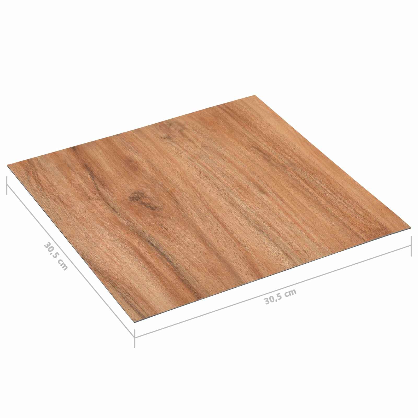vidaXL Bodenplanken 5,11 m² 55 pcs PVC Helles Holz