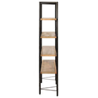 vidaXL Bücherregal mit 4 Regalböden 160x35x160 cm Mango Massivholz