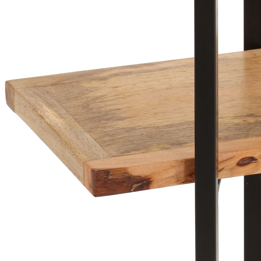 vidaXL Bücherregal mit 4 Regalböden 160x35x160 cm Mango Massivholz