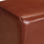 vidaXL Vintage Turnbock-Bank mit Griffen Echtes Ziegenleder