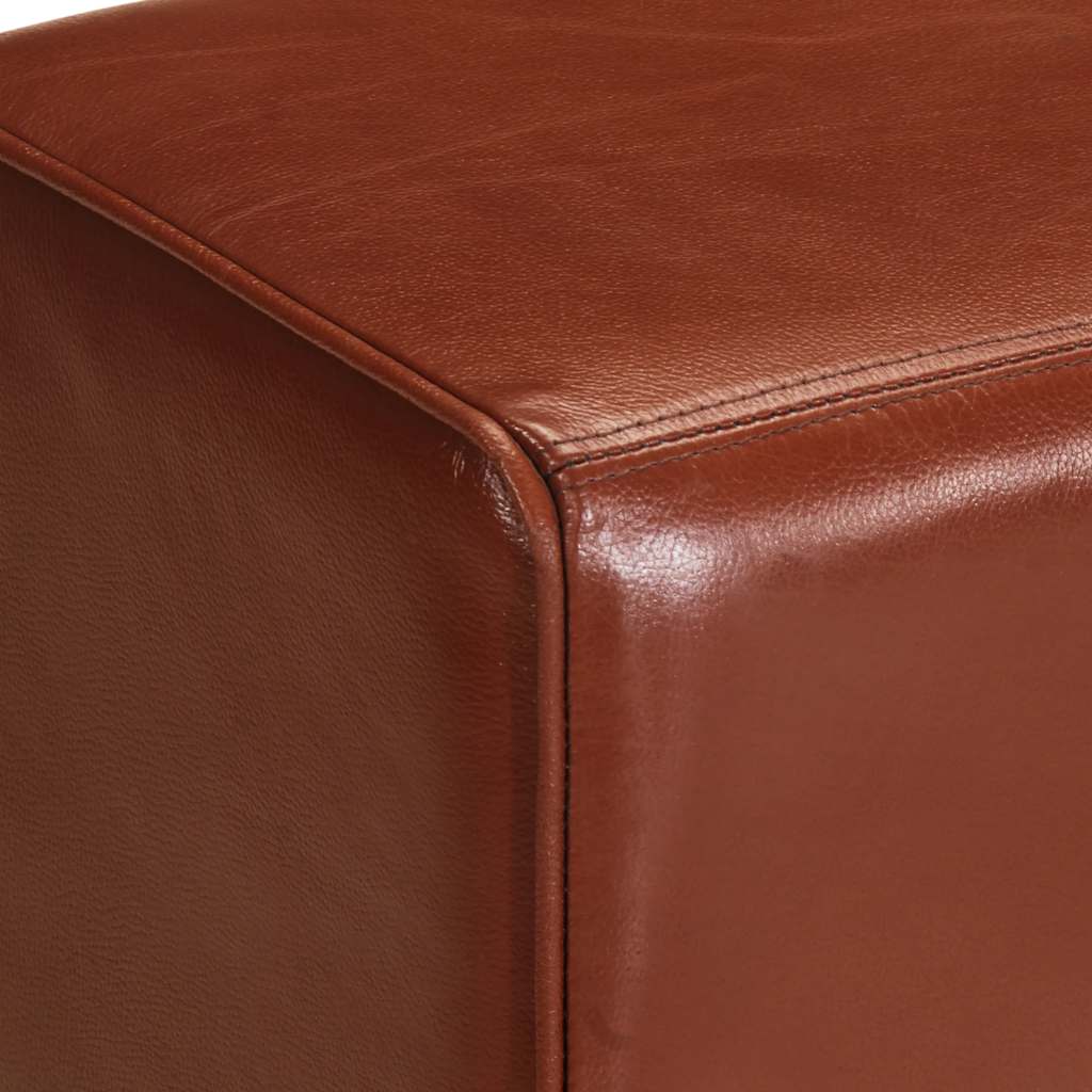 vidaXL Vintage Turnbock-Bank mit Griffen Echtes Ziegenleder