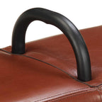 vidaXL Vintage Turnbock-Bank mit Griffen Echtes Ziegenleder