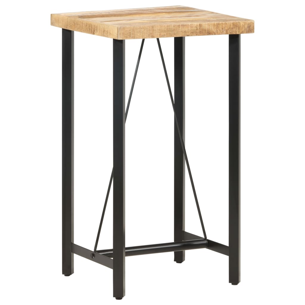 vidaXL Bartisch Raues Mangoholz