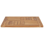 vidaXL Tischplatte Massivholz Teak 60×60×2,5 cm