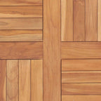 vidaXL Tischplatte Massivholz Teak 60×60×2,5 cm