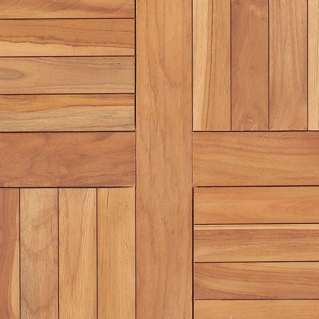 vidaXL Tischplatte Massivholz Teak 60×60×2,5 cm