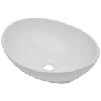vidaXL 2-tlg. Badmöbel-Set Keramik Eichenbraun