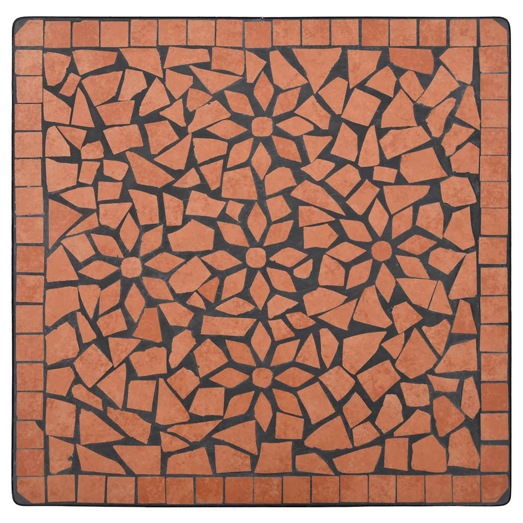 vidaXL 3-tlg. Bistro-Set Mosaik Keramik Terrakotta