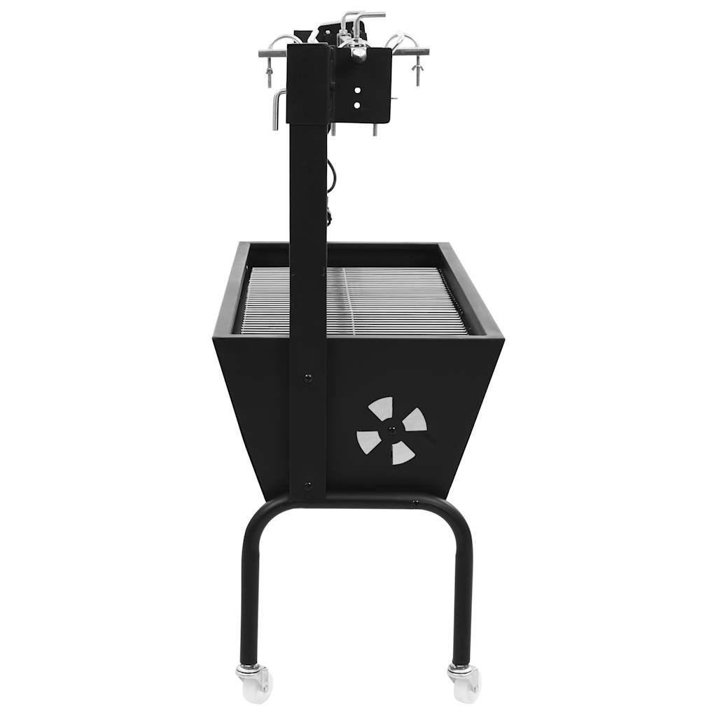 vidaXL Elektrische BBQ-Rotisserie Edelstahl