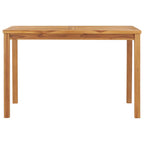 vidaXL Garten-Esstisch 120x70x77 cm Massivholz Teak
