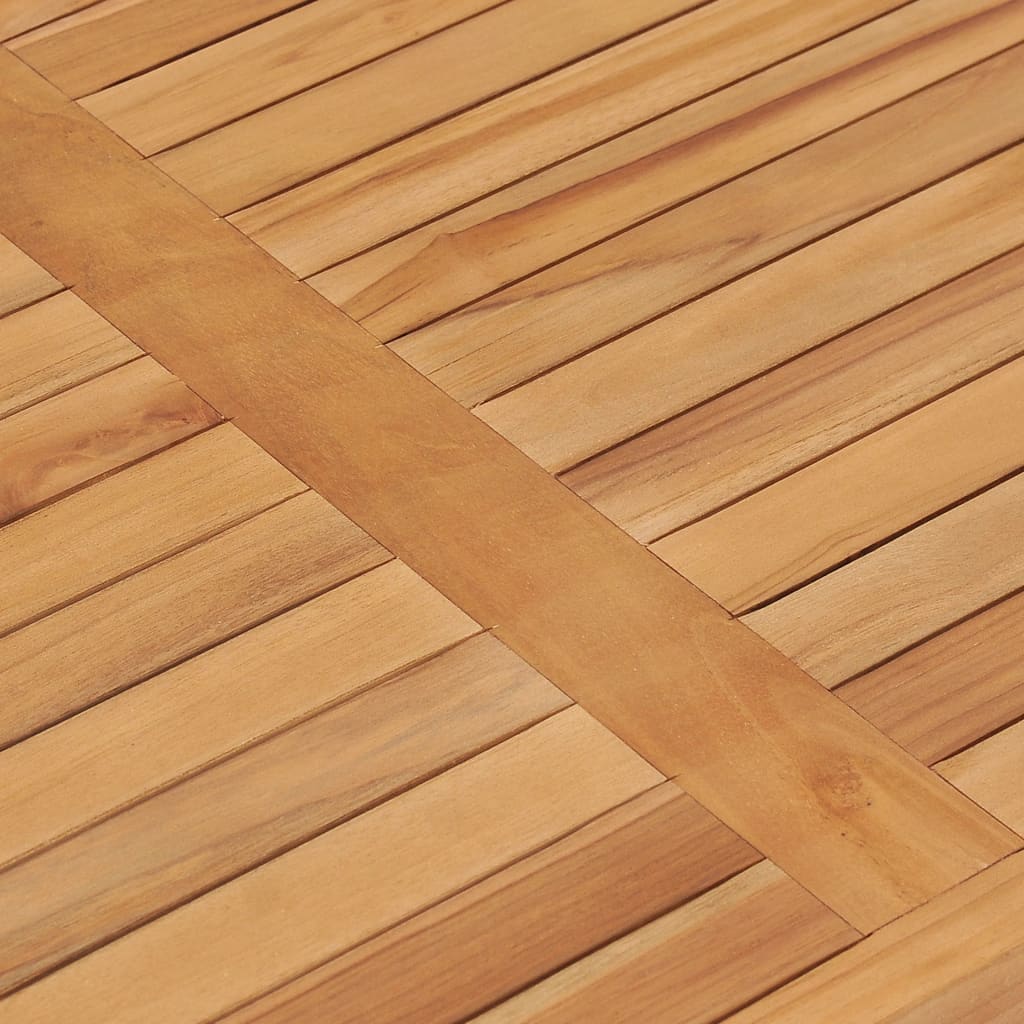 vidaXL Garten-Esstisch 120x70x77 cm Massivholz Teak