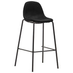 vidaXL Barhocker 6 Stk. Schwarz Stoff