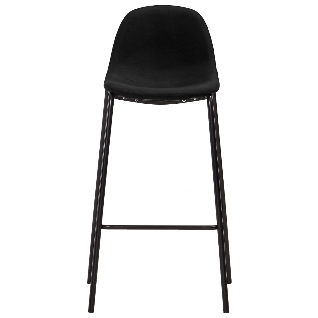 vidaXL Barhocker 6 Stk. Schwarz Stoff