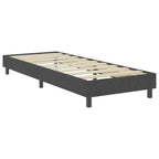 vidaXL Boxspring-Bettgestell Grau Stoff