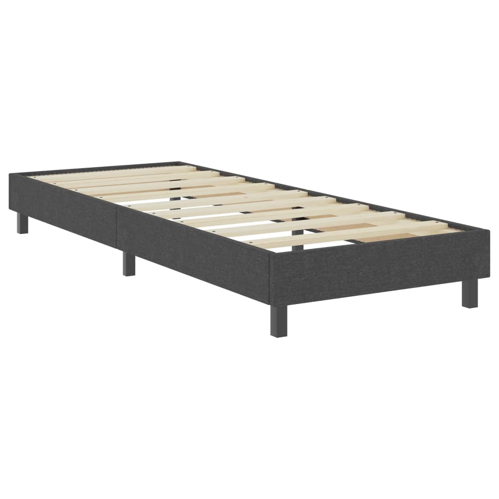 vidaXL Boxspring-Bettgestell Grau Stoff