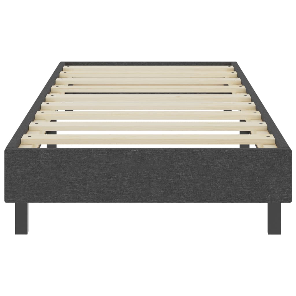 vidaXL Boxspring-Bettgestell Grau Stoff