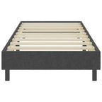 vidaXL Boxspring-Bettgestell Grau Stoff