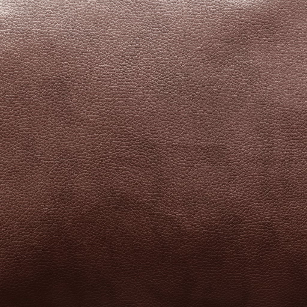 vidaXL Ecksofa Kunstleder Braun