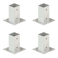 vidaXL Pfostenanker 4 Stk. Verzinktes Metall 71 mm