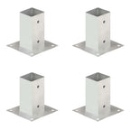 vidaXL Pfostenanker 4 Stk. Verzinktes Metall 71 mm