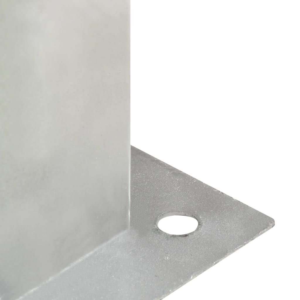 vidaXL Pfostenanker 4 Stk. Verzinktes Metall 71 mm