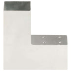 vidaXL Pfostenverbinder L-Form Verzinktes Metall 71 x 71 mm