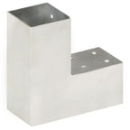 vidaXL Pfostenverbinder L-Form Verzinktes Metall 71 x 71 mm